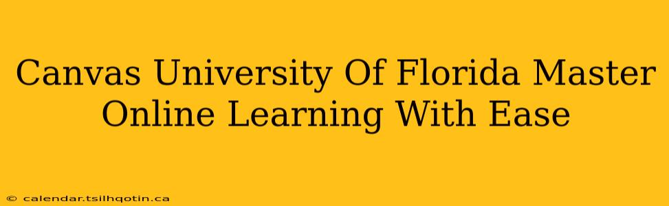 Canvas University Of Florida Master Online Learning With Ease
