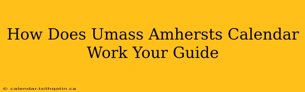 How Does Umass Amhersts Calendar Work Your Guide